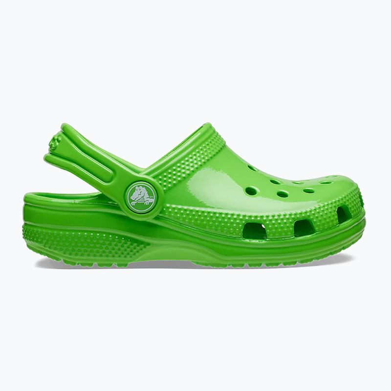 Crocs Classic Neon Highlighter Clog Kids green slime slides 9