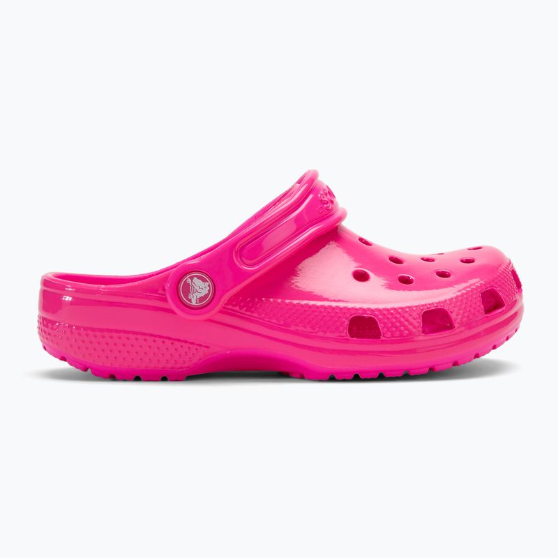 Crocs Classic Neon Highlighter Clog pink crush children's slides 3