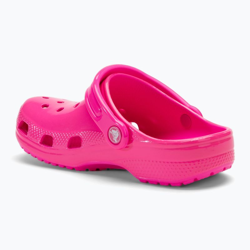 Crocs Classic Neon Highlighter Clog pink crush children's slides 4