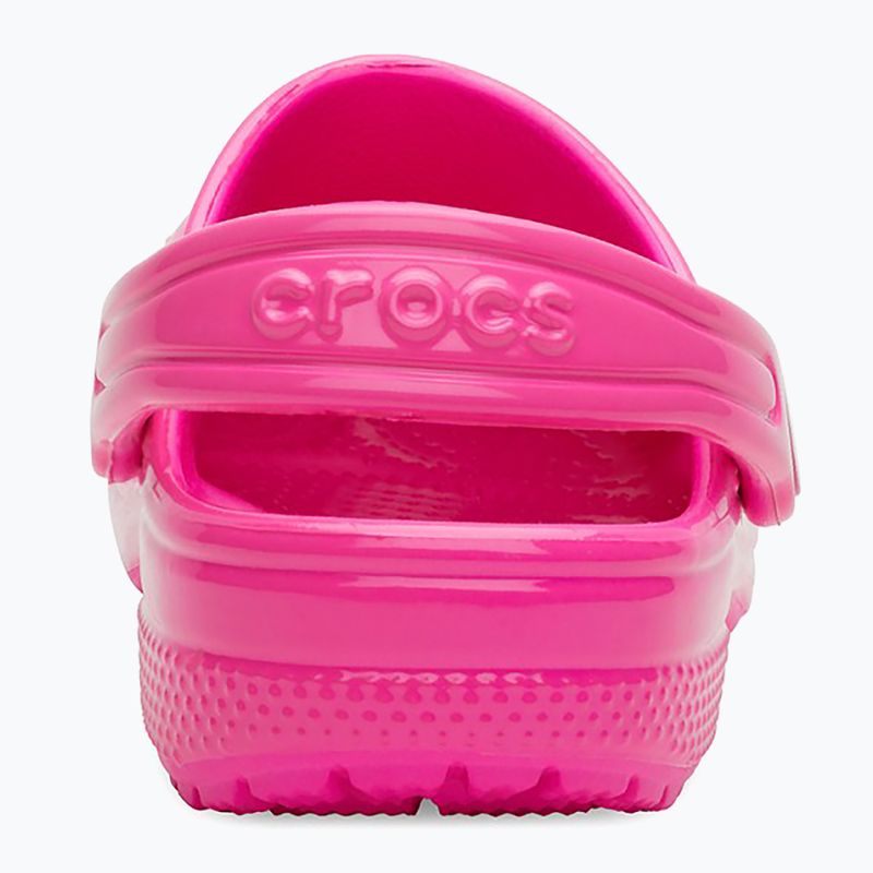 Crocs Classic Neon Highlighter Clog pink crush children's slides 12