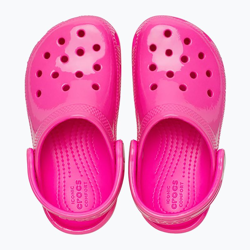 Crocs Classic Neon Highlighter Clog pink crush children's slides 13