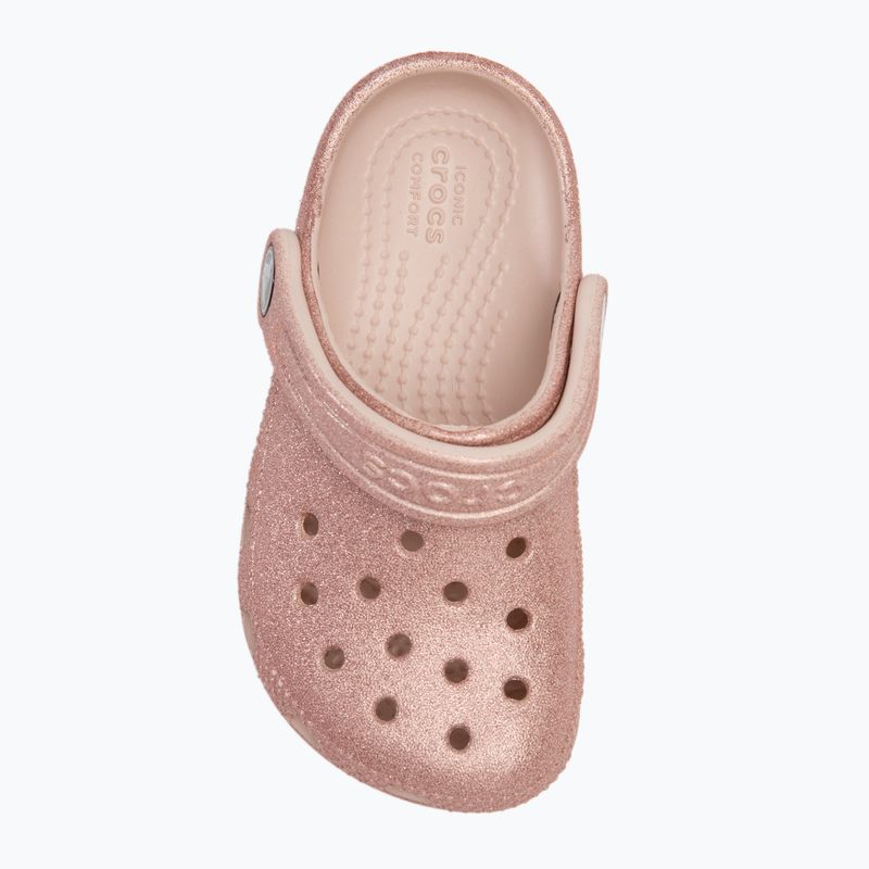 Crocs Classic Glitter Clog Toddler quartz glitter slides 6