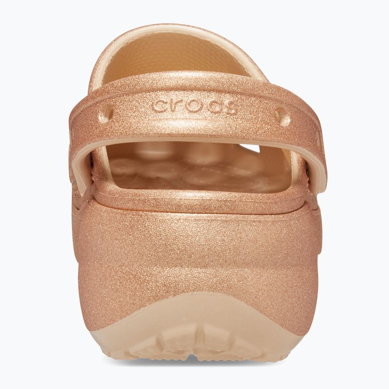 Crocs Classic Platform Glitter shitake women's slides 11