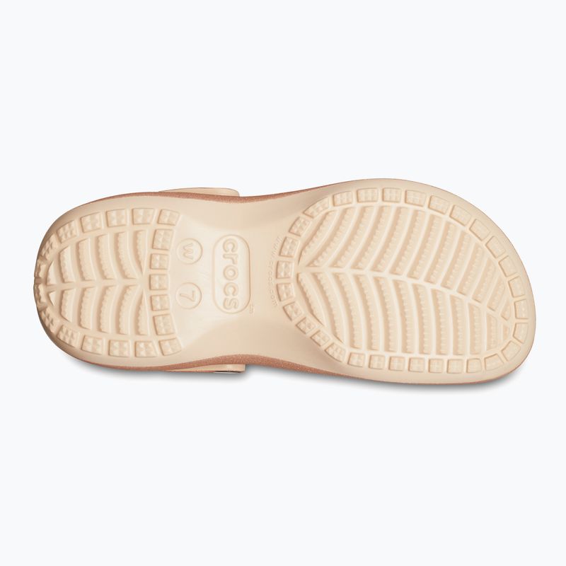 Crocs Classic Platform Glitter shitake women's slides 13