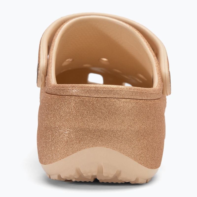 Crocs Classic Platform Glitter shitake women's slides 7
