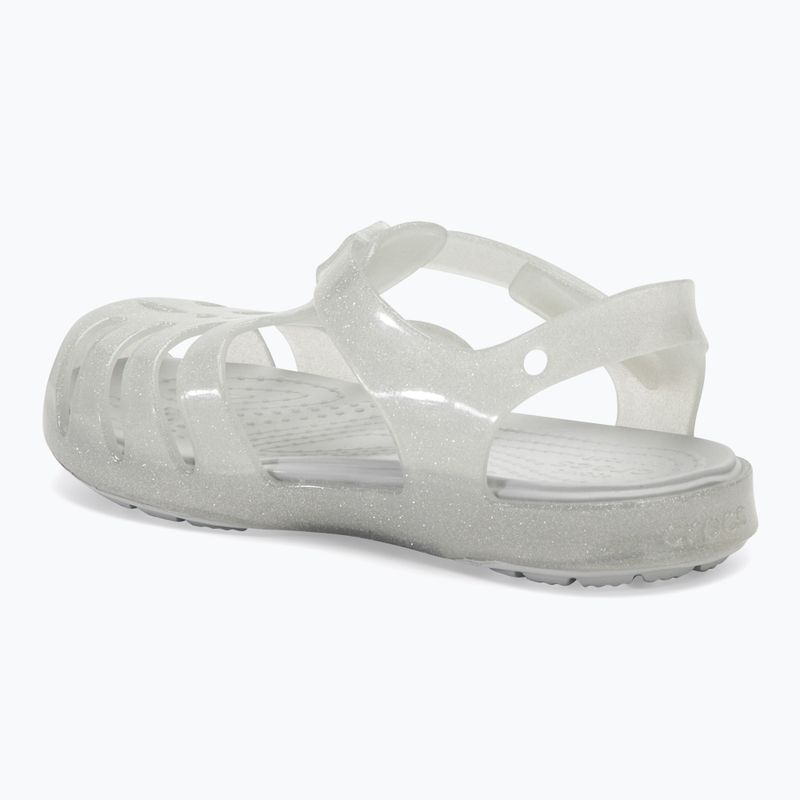 Crocs Isabella Glitter silver glitter children's sandals 3