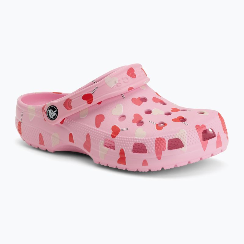 Slides Crocs Classic Valentines Day Clog flamingo
