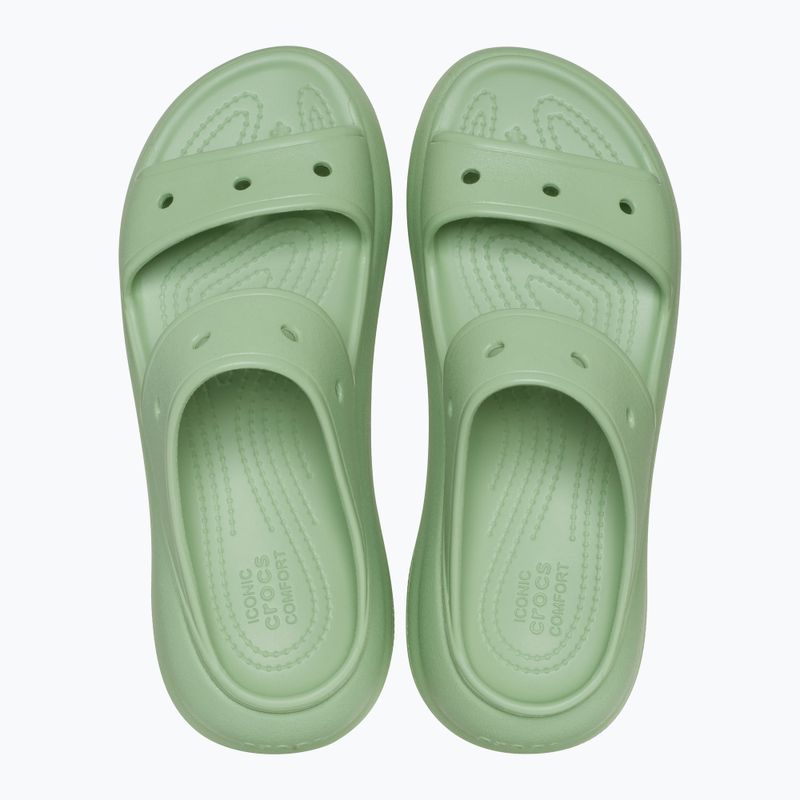 Women's Crocs Classic Crush Sandal fair green slides 11