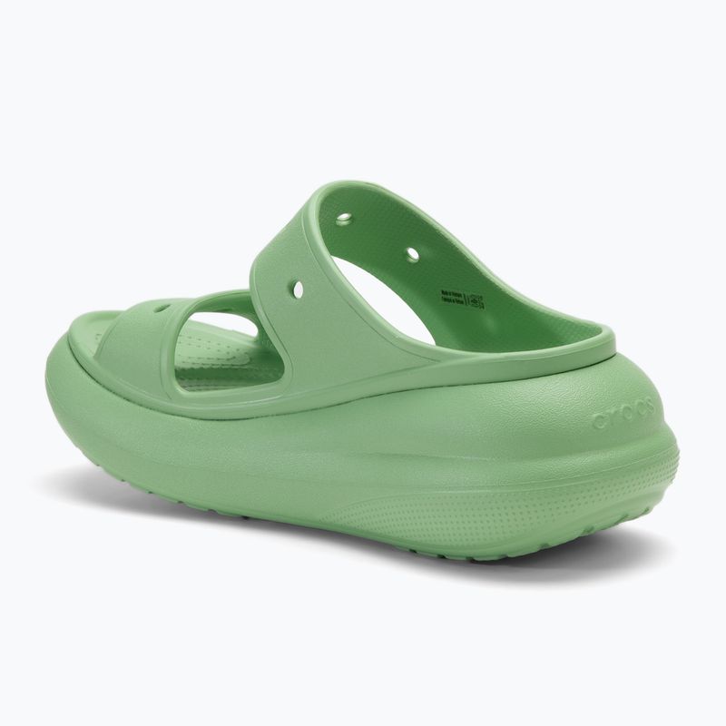 Women's Crocs Classic Crush Sandal fair green slides 3