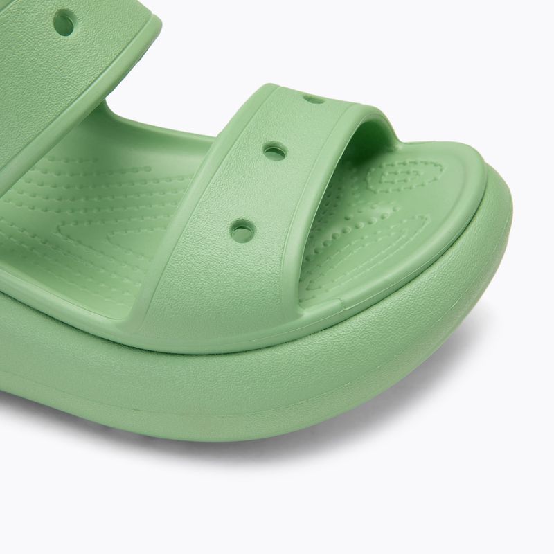 Women's Crocs Classic Crush Sandal fair green slides 7