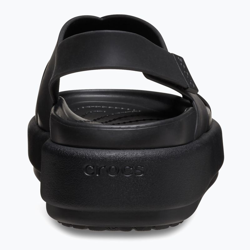 Women's Crocs Brooklyn Luxe Cross Strap sandals black 10