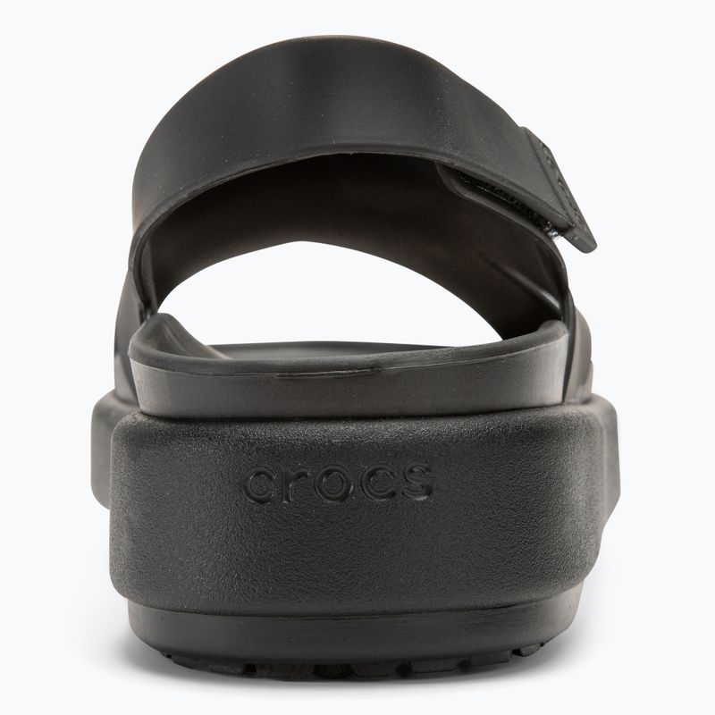 Women's Crocs Brooklyn Luxe Cross Strap sandals black 6