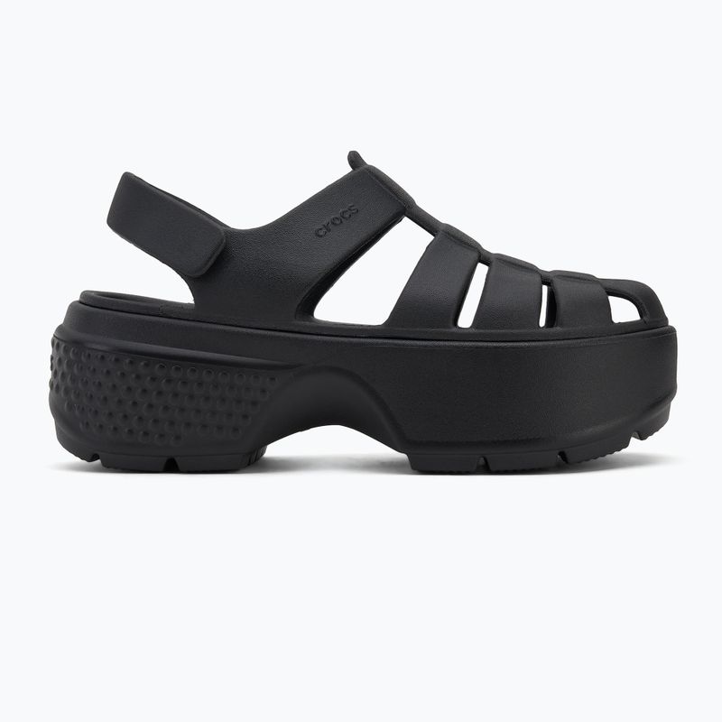 Women's sandals Crocs Stomp Fisherman Sandal black 2