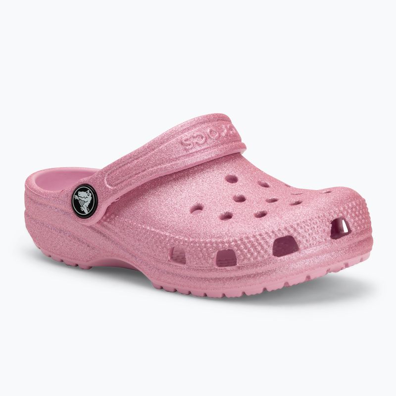 Children's clogs Crocs Classic Glitter Clog Toddler pink tweed glitter