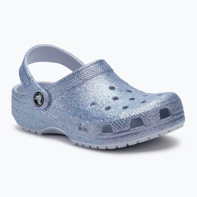 Crocs Classic Glitter Clog Kids frosted glitter slides 2