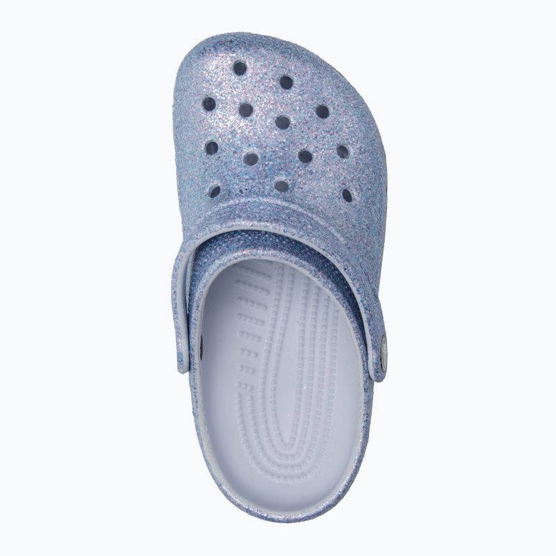 Crocs Classic Glitter Clog Kids frosted glitter slides 6