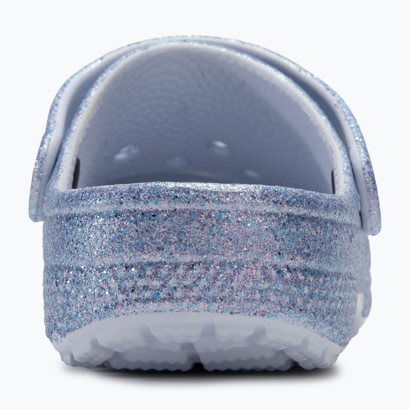 Crocs Classic Glitter Clog Kids frosted glitter slides 7