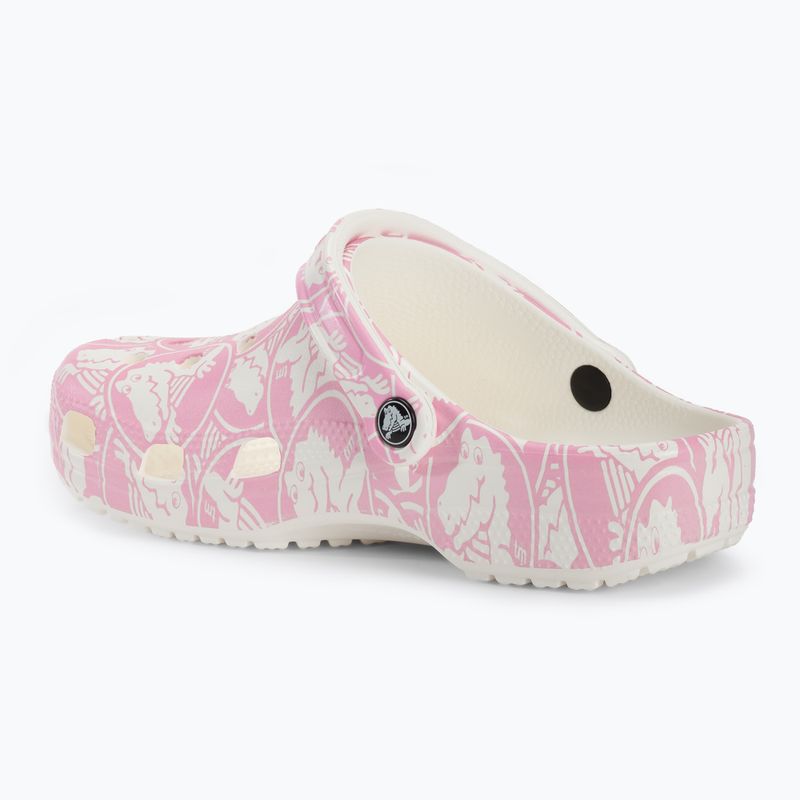 Crocs Classic Duke Print Clog pink tweed slides 4