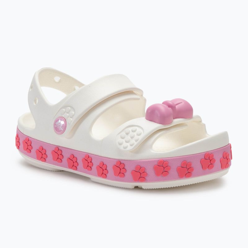 Crocs Crocband Cruiser Pet Kids white/pink tweed sandals