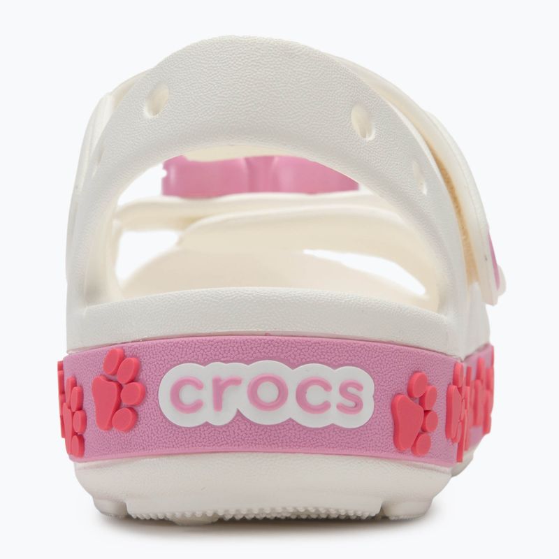 Crocs Crocband Cruiser Pet Kids white/pink tweed sandals 6