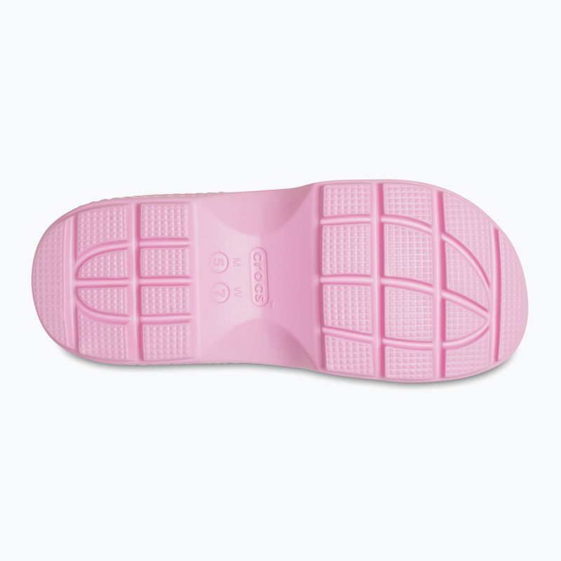Women's Crocs Stomp Slide pink tweed slides 11