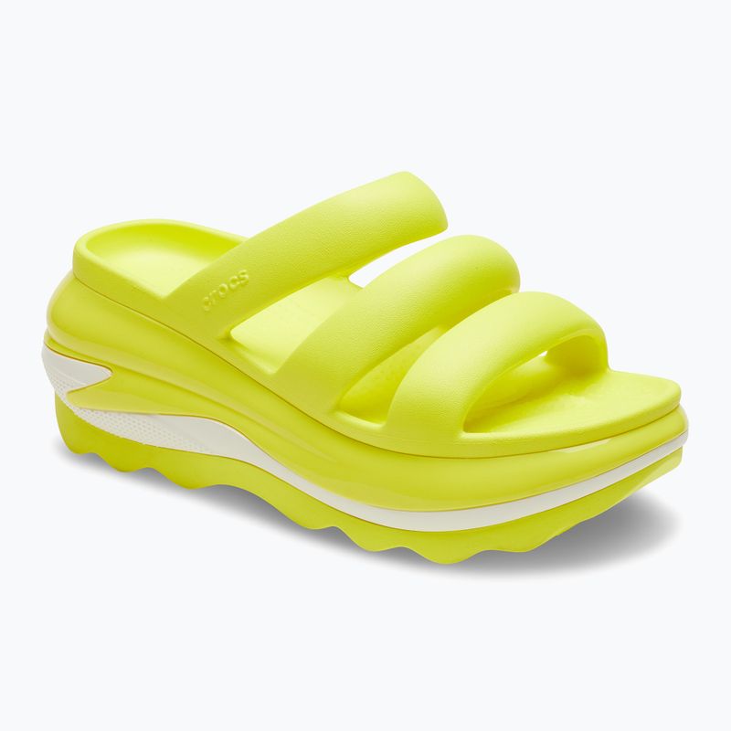 Women's Crocs Mega Crush Triple Strap slides acidity 8
