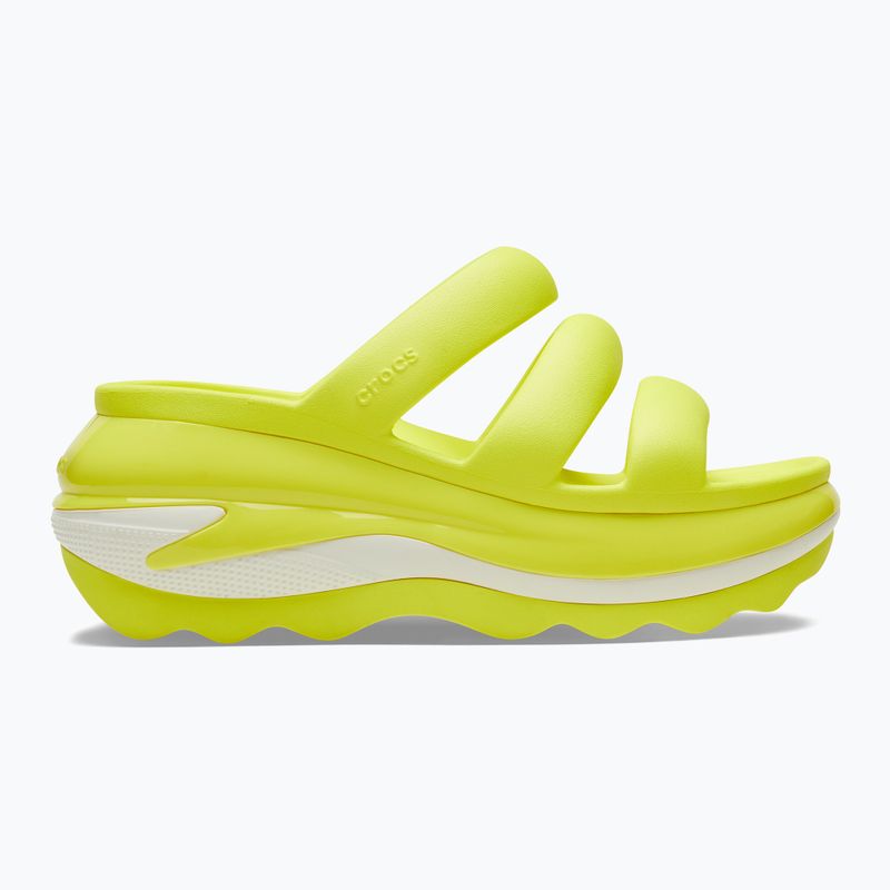 Women's Crocs Mega Crush Triple Strap slides acidity 9