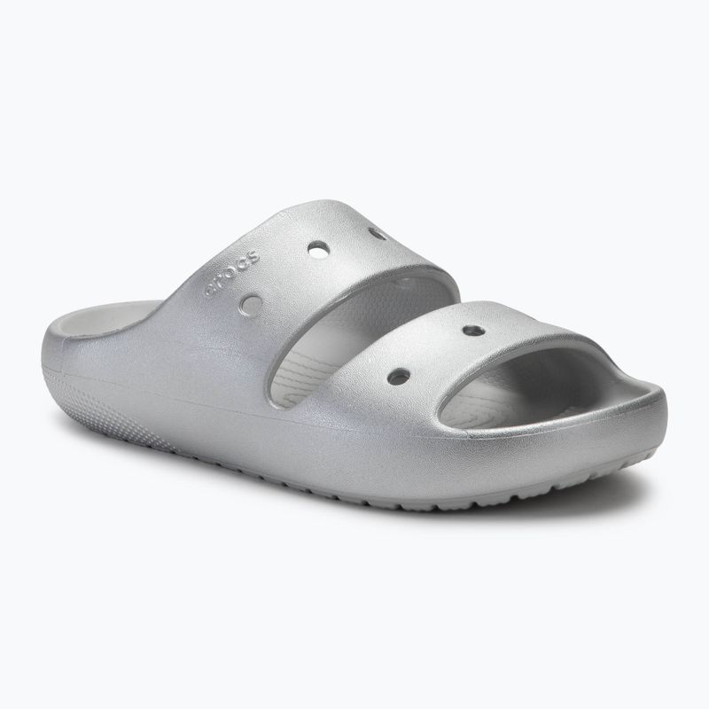 Crocs Classic Metallic Sandal V2 slides silver