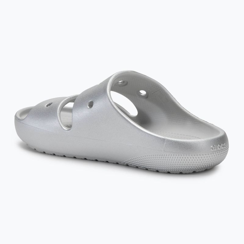 Crocs Classic Metallic Sandal V2 slides silver 3