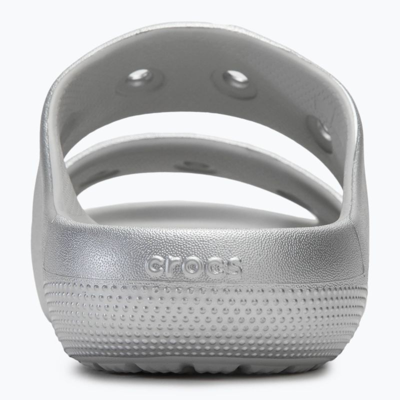 Crocs Classic Metallic Sandal V2 slides silver 6