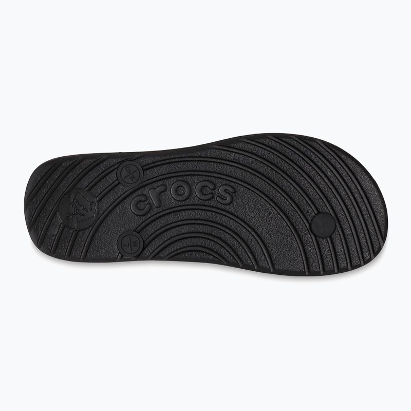 Crocs Flip black flip flops 10