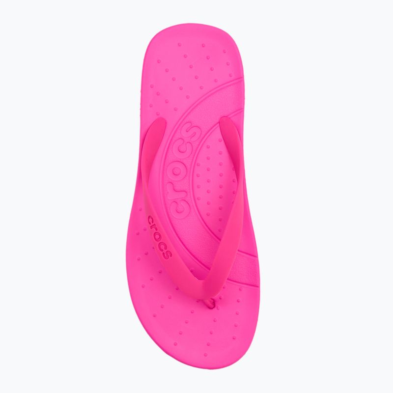 Crocs Flip pink crush flip flops 5