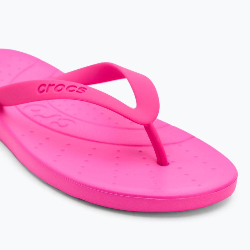 Crocs Flip pink crush flip flops 7