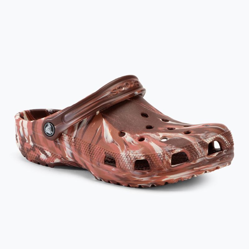 Crocs Classic Marbled Clog dark clay/multi slides