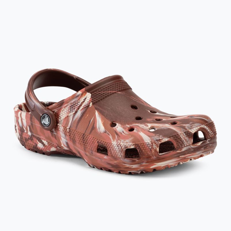 Crocs Classic Marbled Clog dark clay/multi slides 2