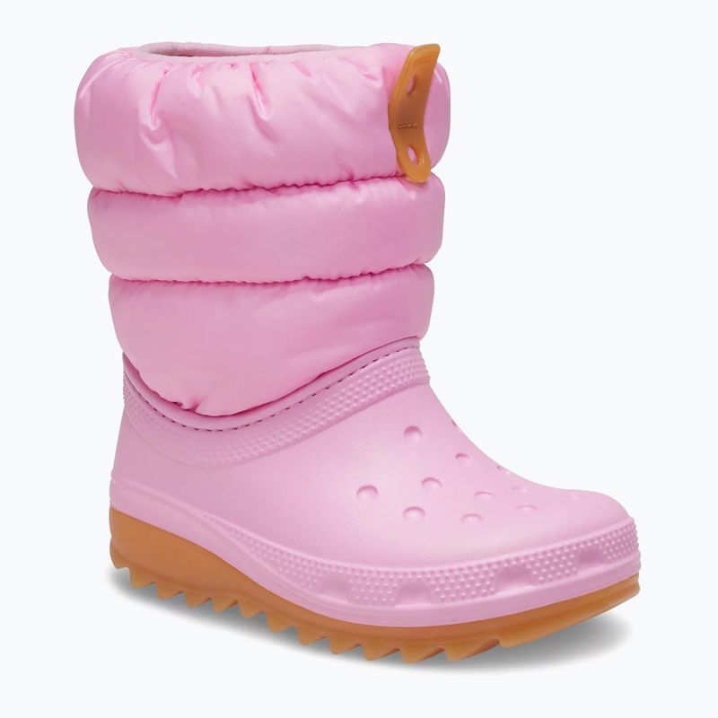 Junior's snow boots Crocs Classic Neo Puff pink tweed/gum 8