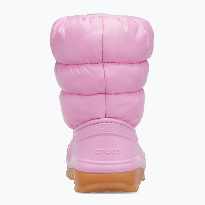 Junior's snow boots Crocs Classic Neo Puff pink tweed/gum 11