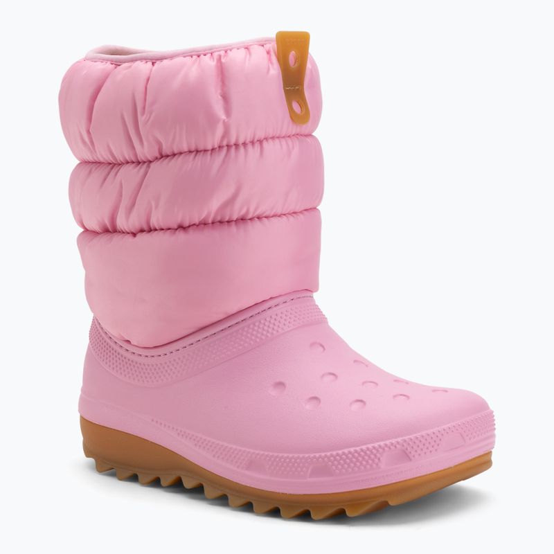 Junior's snow boots Crocs Classic Neo Puff pink tweed/gum