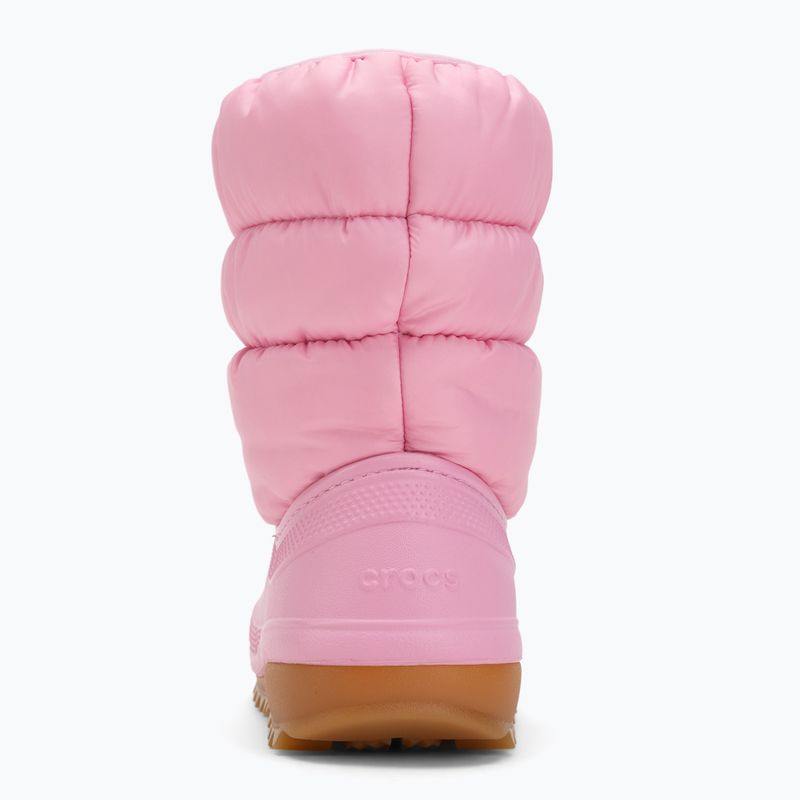Junior's snow boots Crocs Classic Neo Puff pink tweed/gum 6