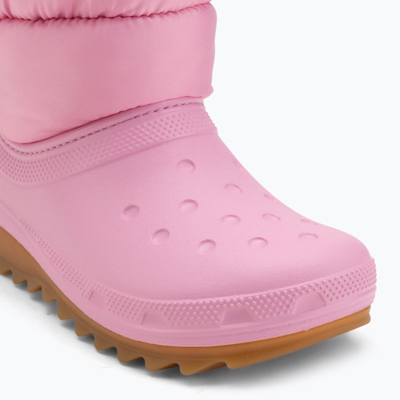 Junior's snow boots Crocs Classic Neo Puff pink tweed/gum 7