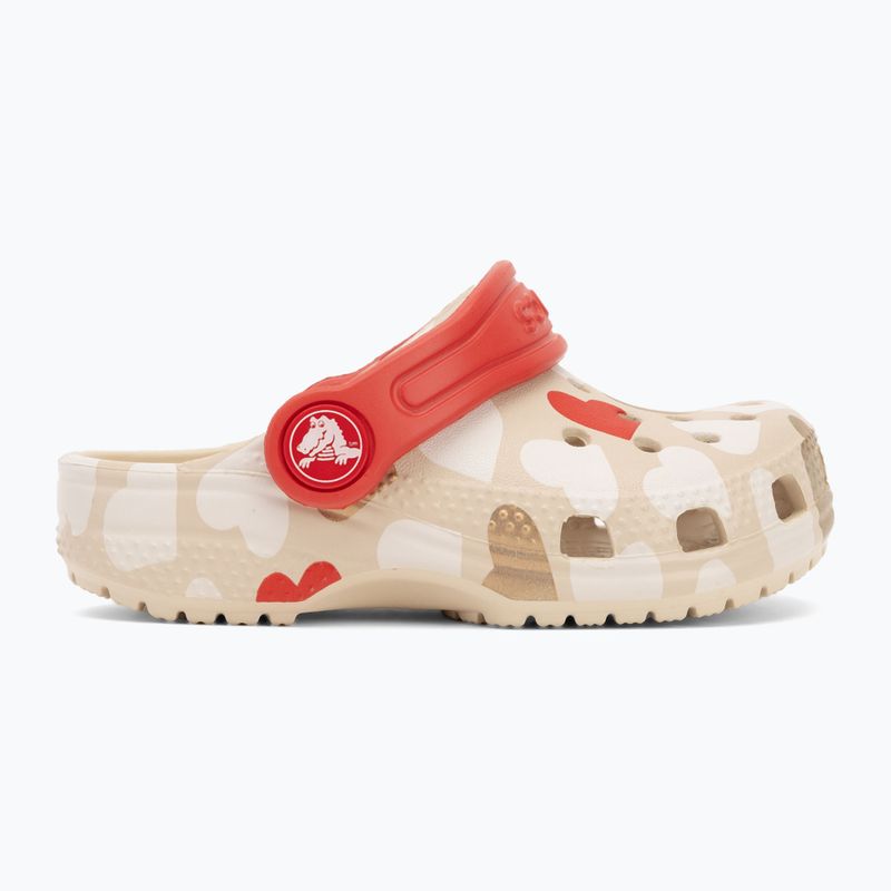 Crocs Classic Heart Print Clog sandstone children's flip-flops 3