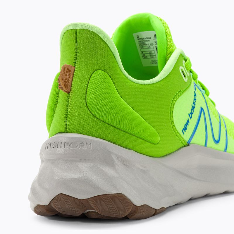 New Balance Fresh Foam Roav v2 green men's running shoes 9