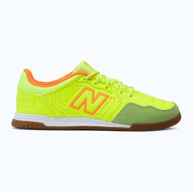 Children's soccer shoes New Balance Audazo V5+ Command IN yellow JSA2IY55.M.045 2