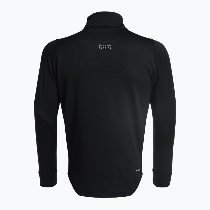 Men's training t-shirt New Balance Top NB Heat Grid Half Zip black MT23252BK 8