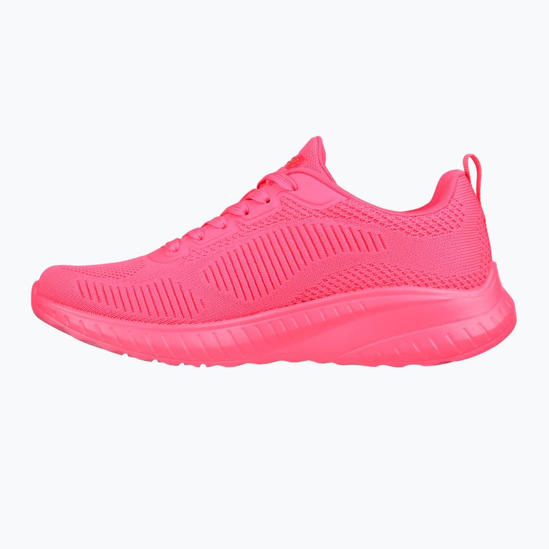 Women's SKECHERS Bobs Squad Chaos Cool Rythms pink shoes 10