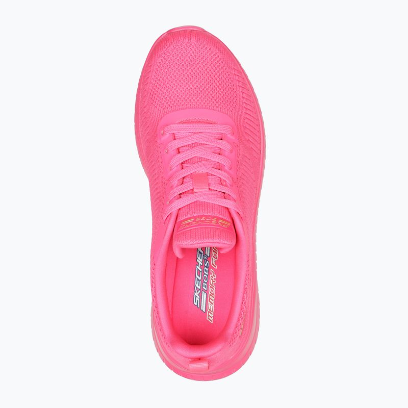 Women's SKECHERS Bobs Squad Chaos Cool Rythms pink shoes 12