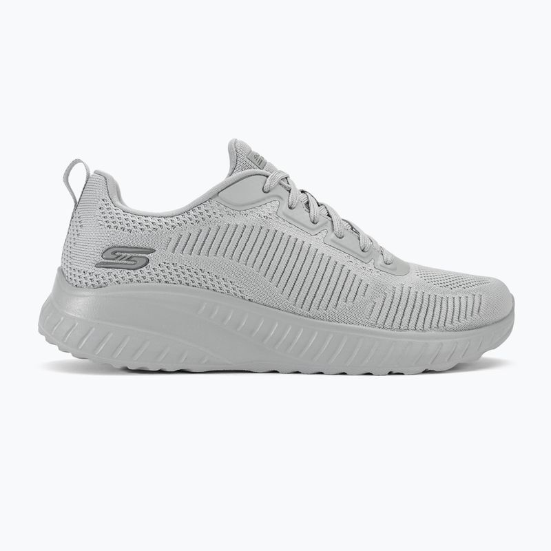 SKECHERS Women's Shoes Bobs Squad Chaos Face Off light gray 2
