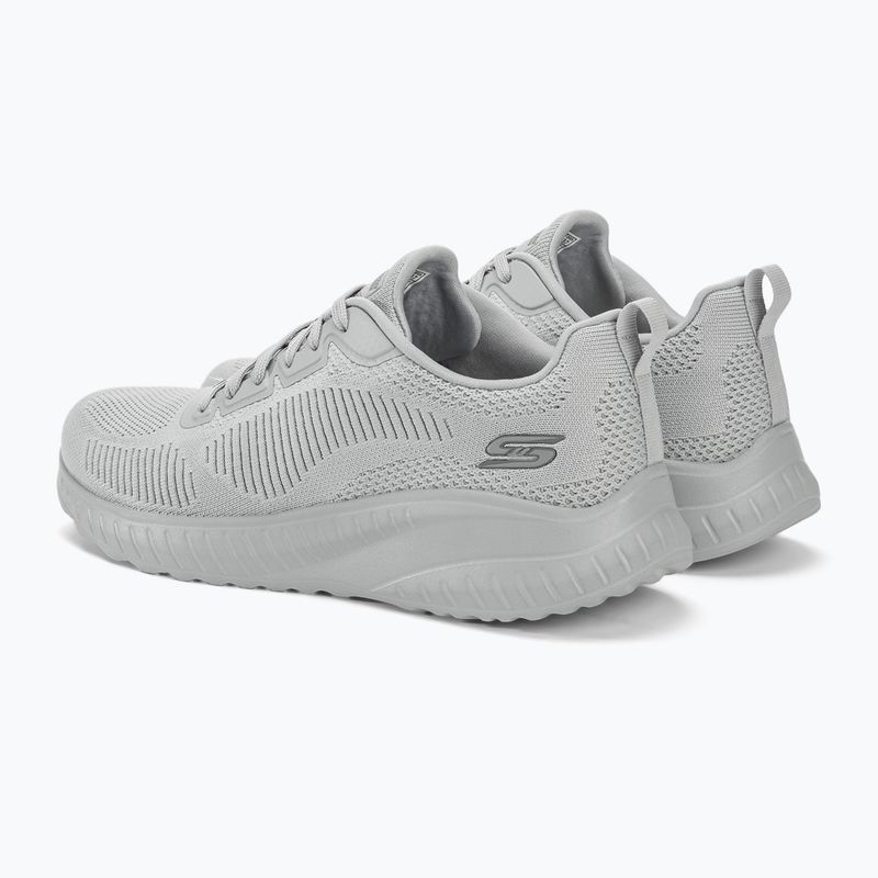 SKECHERS Women's Shoes Bobs Squad Chaos Face Off light gray 3
