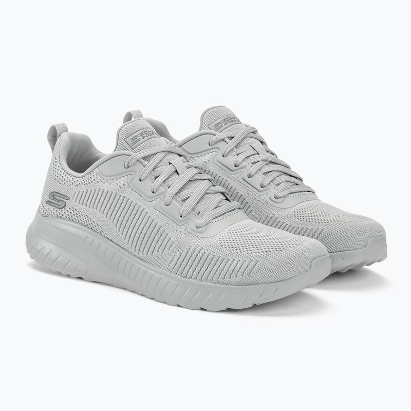 SKECHERS Women's Shoes Bobs Squad Chaos Face Off light gray 4