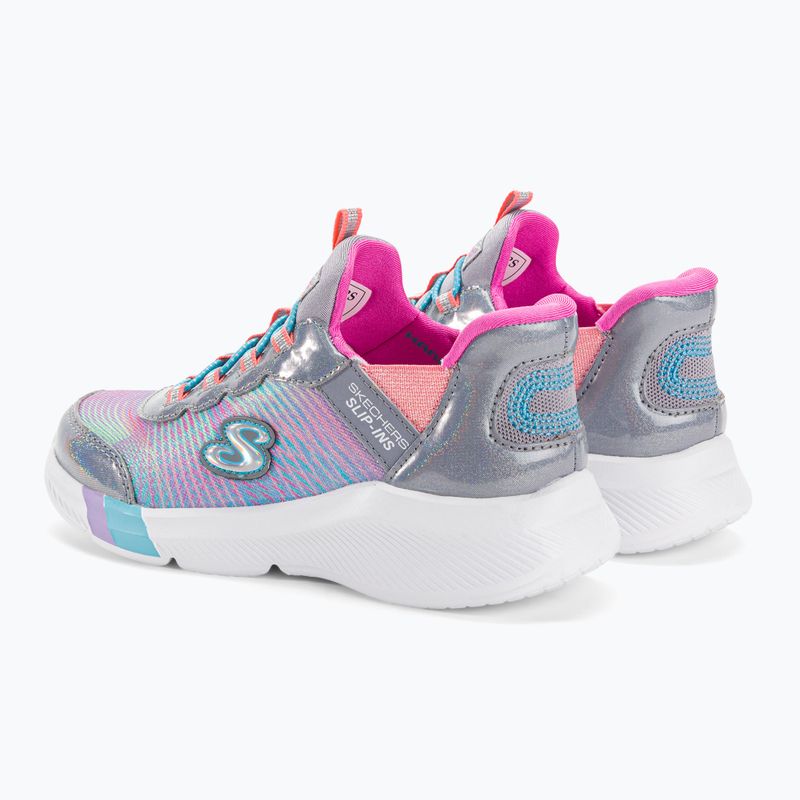 SKECHERS Slip-ins Dreamy Lites Colorful Prism gray/multi children's sneakers 3